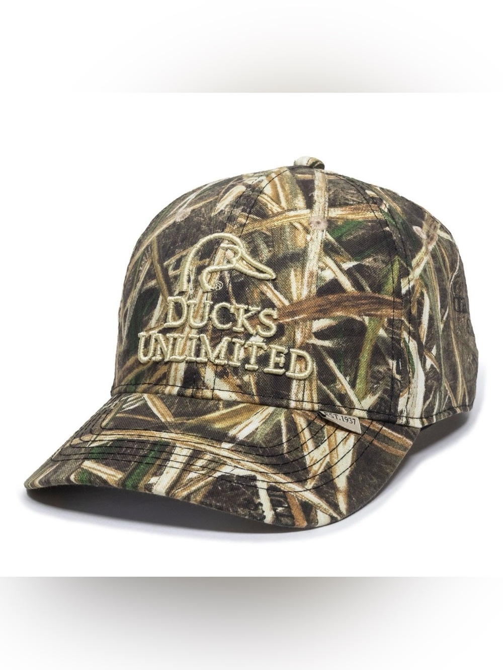 Ducks Unlimited Camo Hat – Embroidered Logo Adjustable One Size Fits Most